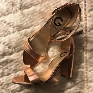 Rose Gold Heels — Guess